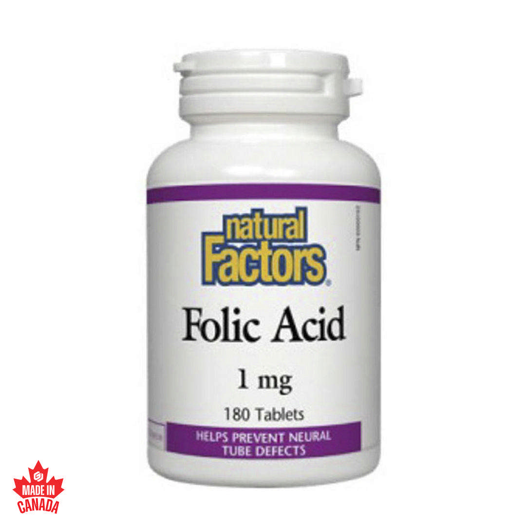 Natural Factors Folic Acid 1mg 90 Tabs