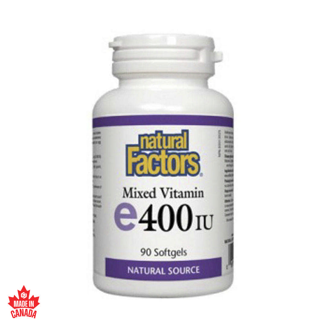 Natural Factors Vitamin E 400 UI 90 SoftGels