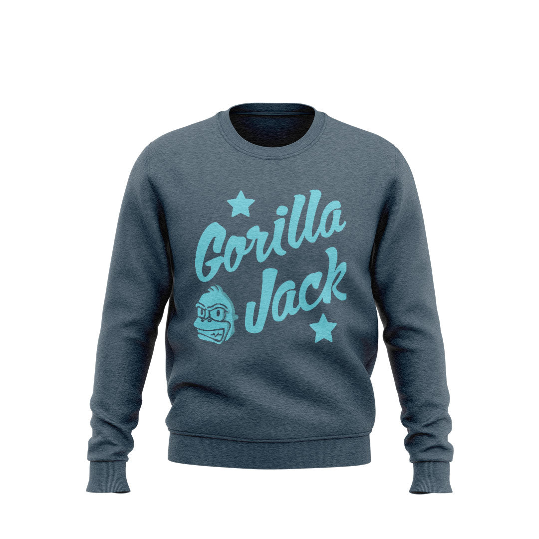 Retro Crewneck - Heather Grey (Unisex)