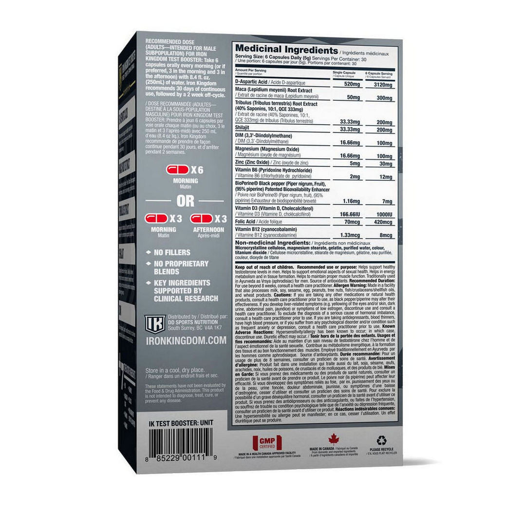 Iron Kingdom Test Booster 180 Caps 30 Servings Iron Kingdom Test Booster 180 Caps 30 Servings
