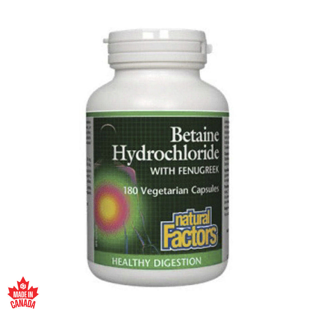 Natural Factors Betaine-HCL 180 Caps