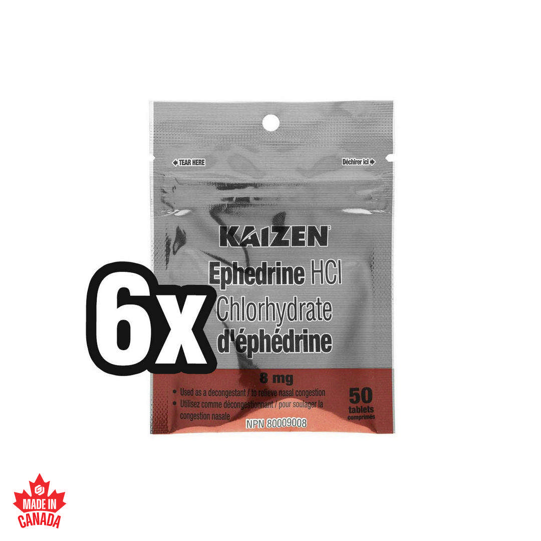 Kaizen Ephedrine HCL 8mg 6x50 - 300 Tabs